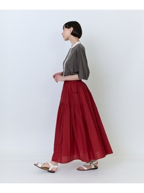 【LOISIR】インドコットンキャンブリックスカート 詳細画像 レッド 6