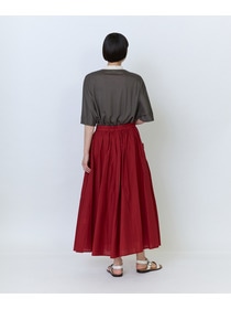 【LOISIR】インドコットンキャンブリックスカート 詳細画像 レッド 7