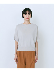 【LOISIR】【2WAY】和紙コットン天竺ボクシーカーディガン 詳細画像 ブラック 25