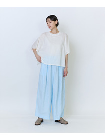 【LOISIR】リヨセル天竺ドルマンスリーブTシャツ 詳細画像 ブラック 1