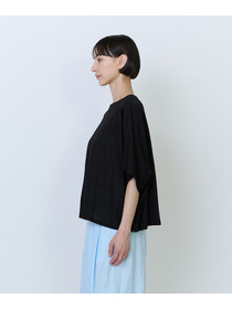 【LOISIR】リヨセル天竺ドルマンスリーブTシャツ 詳細画像 ブラック 19