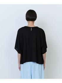 【LOISIR】リヨセル天竺ドルマンスリーブTシャツ 詳細画像 ブラック 20