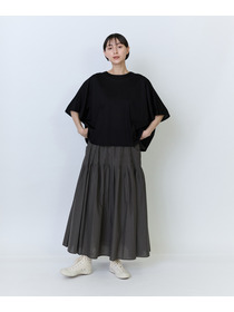 【LOISIR】リヨセル天竺ドルマンスリーブTシャツ 詳細画像 ブラック 7