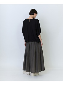 【LOISIR】リヨセル天竺ドルマンスリーブTシャツ 詳細画像 ブラック 9