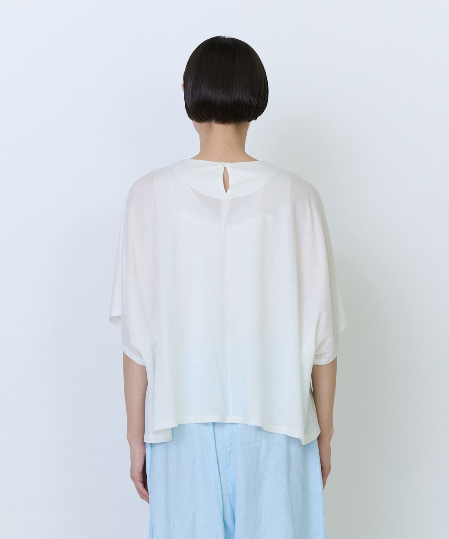 【LOISIR】リヨセル天竺ドルマンスリーブTシャツ 詳細画像 ブラック 12