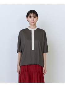 【LOISIR】リヨセル天竺カーディガンTシャツ 詳細画像 ブラック 11