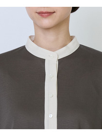 【LOISIR】リヨセル天竺カーディガンTシャツ 詳細画像 ブラック 14