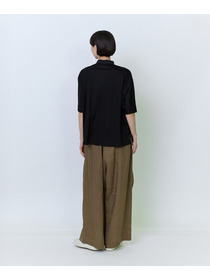 【LOISIR】リヨセル天竺カーディガンTシャツ 詳細画像 ブラック 4