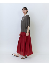【LOISIR】リヨセル天竺カーディガンTシャツ 詳細画像 ブラック 6