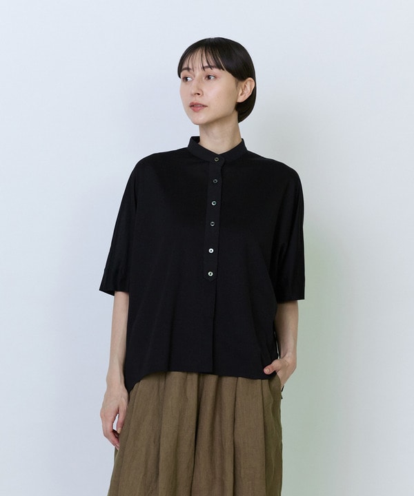 リヨセル天竺カーディガンTシャツ 詳細画像 ブラック 1