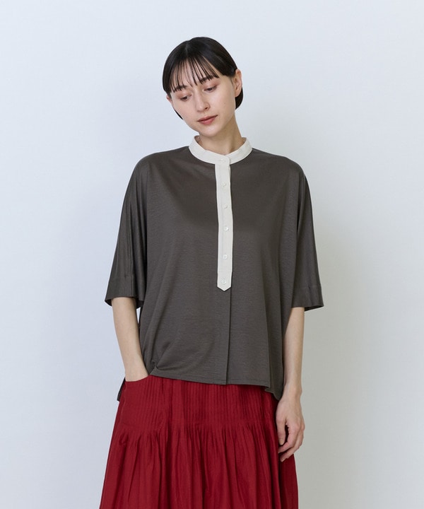 【LOISIR】リヨセル天竺カーディガンTシャツ