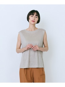 【LOISIR】リネン天竺スリーブレストップス 詳細画像 チャコール 12