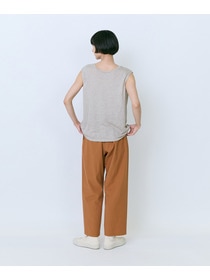 【LOISIR】リネン天竺スリーブレストップス 詳細画像 チャコール 3