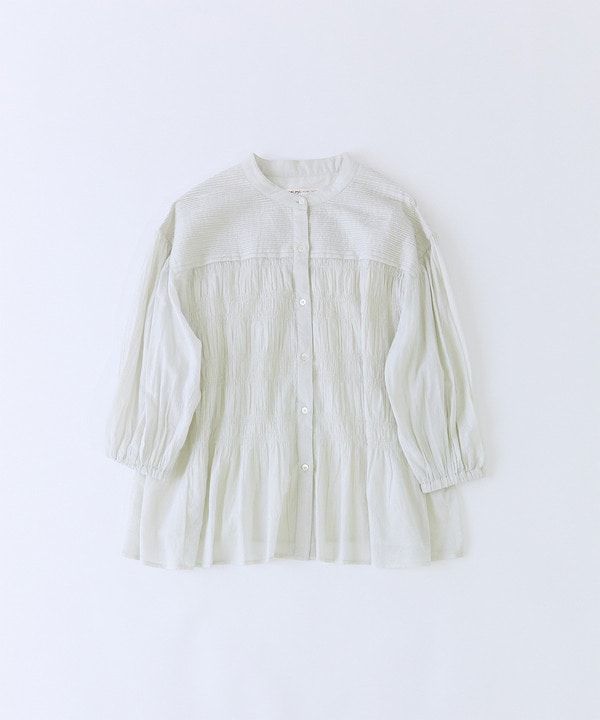 【congés payés】【FAVE】インドコットンシャーリングブラウス
