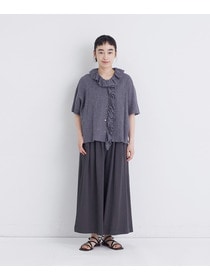 【congés payés】ランダムフリルブラウス 詳細画像 グレー系その他 8