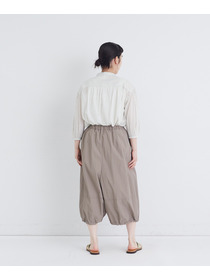 【congés payés】【FAVE】ナイロンワイドサルエルパンツ 詳細画像 ブラック 10