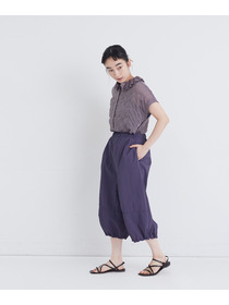 【congés payés】【FAVE】ナイロンワイドサルエルパンツ 詳細画像 ブラック 16