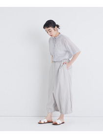 【congés payés】【FAVE】ナイロンワイドサルエルパンツ 詳細画像 ブラック 2