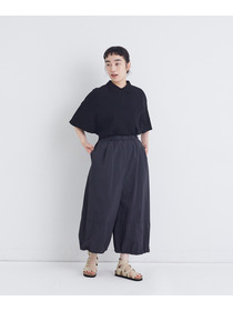 【congés payés】【FAVE】ナイロンワイドサルエルパンツ 詳細画像 ブラック 22