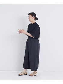 【congés payés】【FAVE】ナイロンワイドサルエルパンツ 詳細画像 ブラック 23