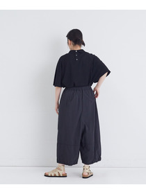 【congés payés】【FAVE】ナイロンワイドサルエルパンツ 詳細画像 ブラック 24