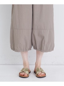 【congés payés】【FAVE】ナイロンワイドサルエルパンツ 詳細画像 ブラック 32