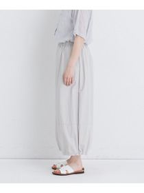 【congés payés】【FAVE】ナイロンワイドサルエルパンツ 詳細画像 ブラック 6