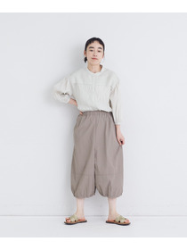 【congés payés】【FAVE】ナイロンワイドサルエルパンツ 詳細画像 ブラック 8