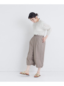 【congés payés】【FAVE】ナイロンワイドサルエルパンツ 詳細画像 ブラック 9