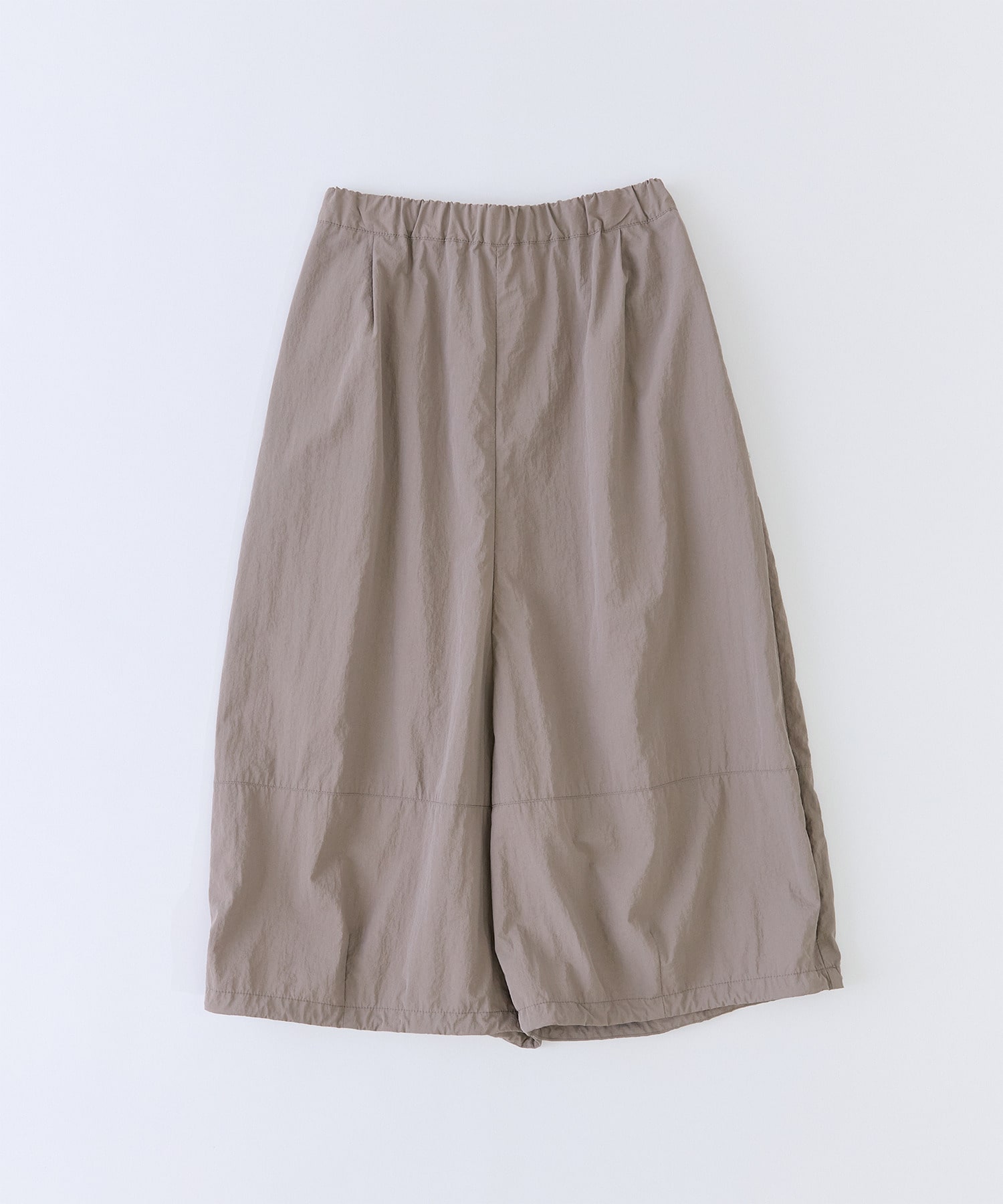 【congés payés】【FAVE】ナイロンワイドサルエルパンツ 詳細画像 モカ 1