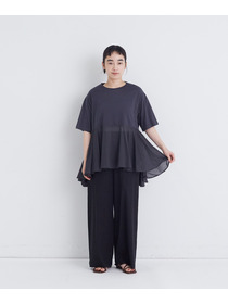 【congés payés】【FAVE】インドコットン&times;カットソーTシャツ 詳細画像 チャコールグレー 15
