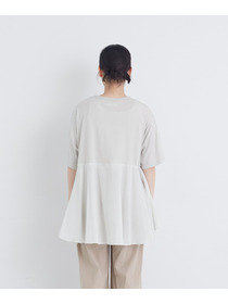 【congés payés】【FAVE】インドコットン&times;カットソーTシャツ 詳細画像 チャコールグレー 7