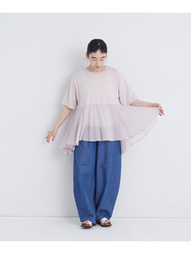 【congés payés】【FAVE】インドコットン&times;カットソーTシャツ 詳細画像 チャコールグレー 8