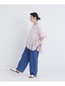 【congés payés】【FAVE】インドコットン&times;カットソーTシャツ 詳細画像 チャコールグレー 9