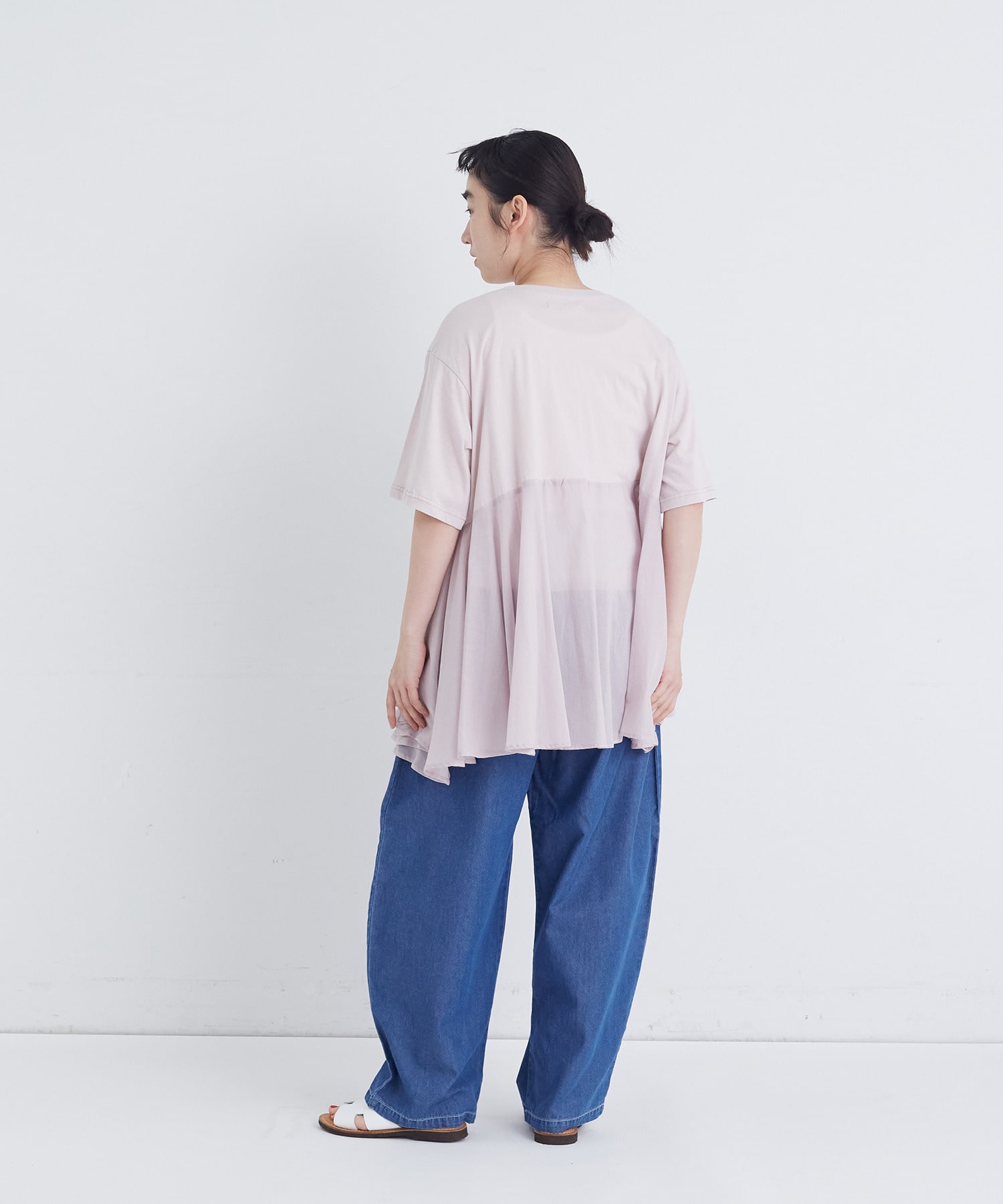 【congés payés】【FAVE】インドコットン&times;カットソーTシャツ 詳細画像 チャコールグレー 10