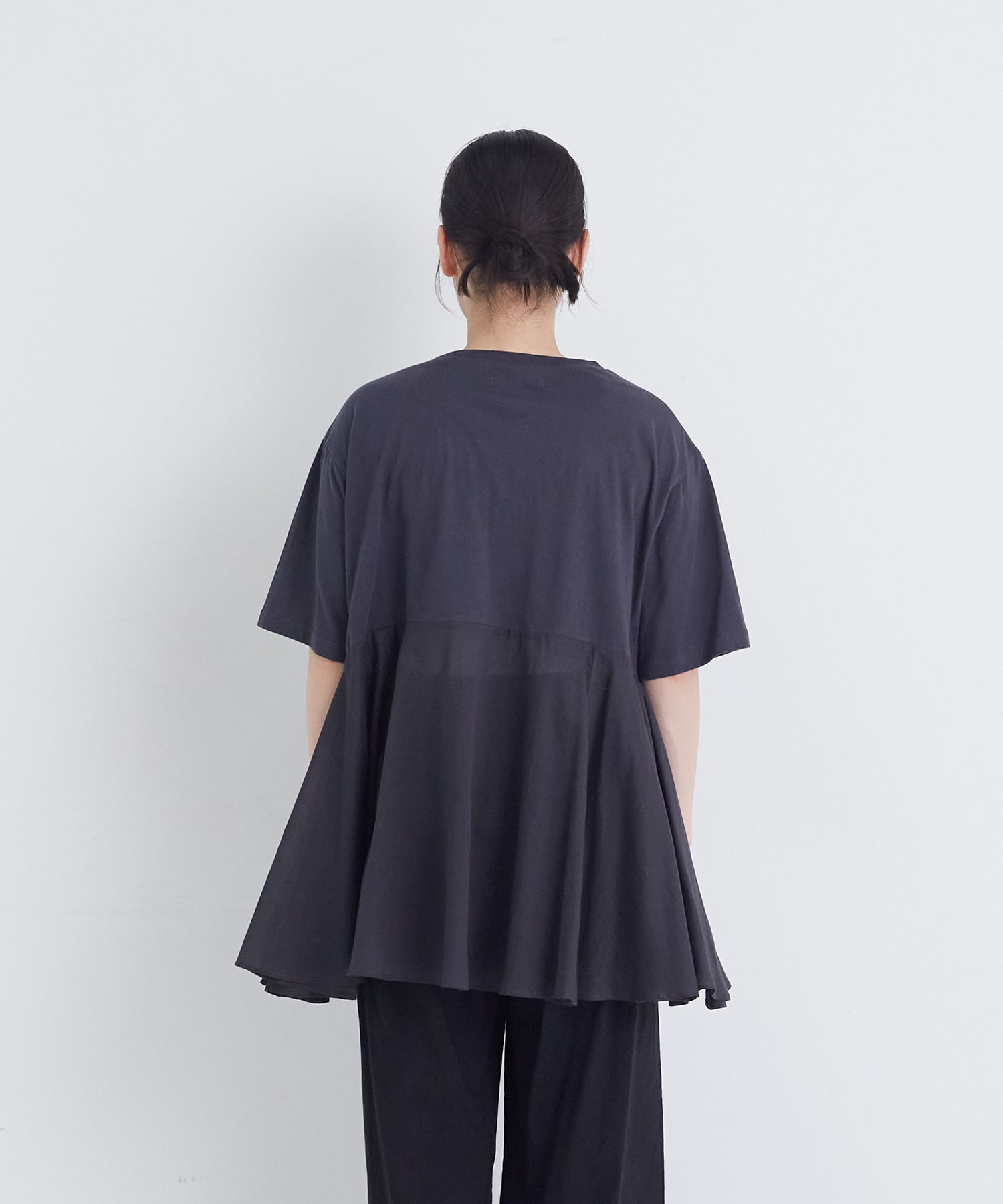 【congés payés】【FAVE】インドコットン&times;カットソーTシャツ 詳細画像 チャコールグレー 21