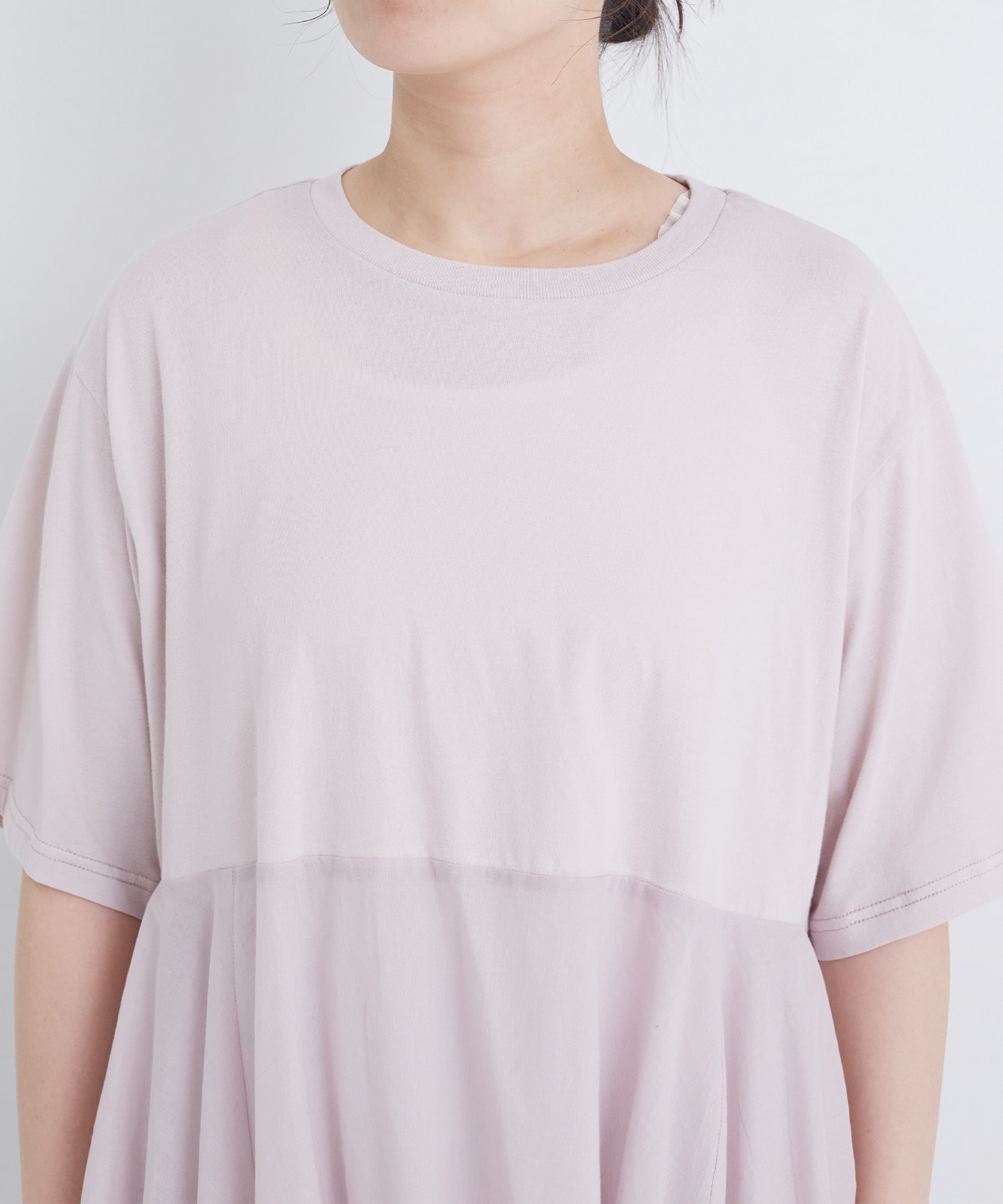 【congés payés】【FAVE】インドコットン&times;カットソーTシャツ 詳細画像 チャコールグレー 22