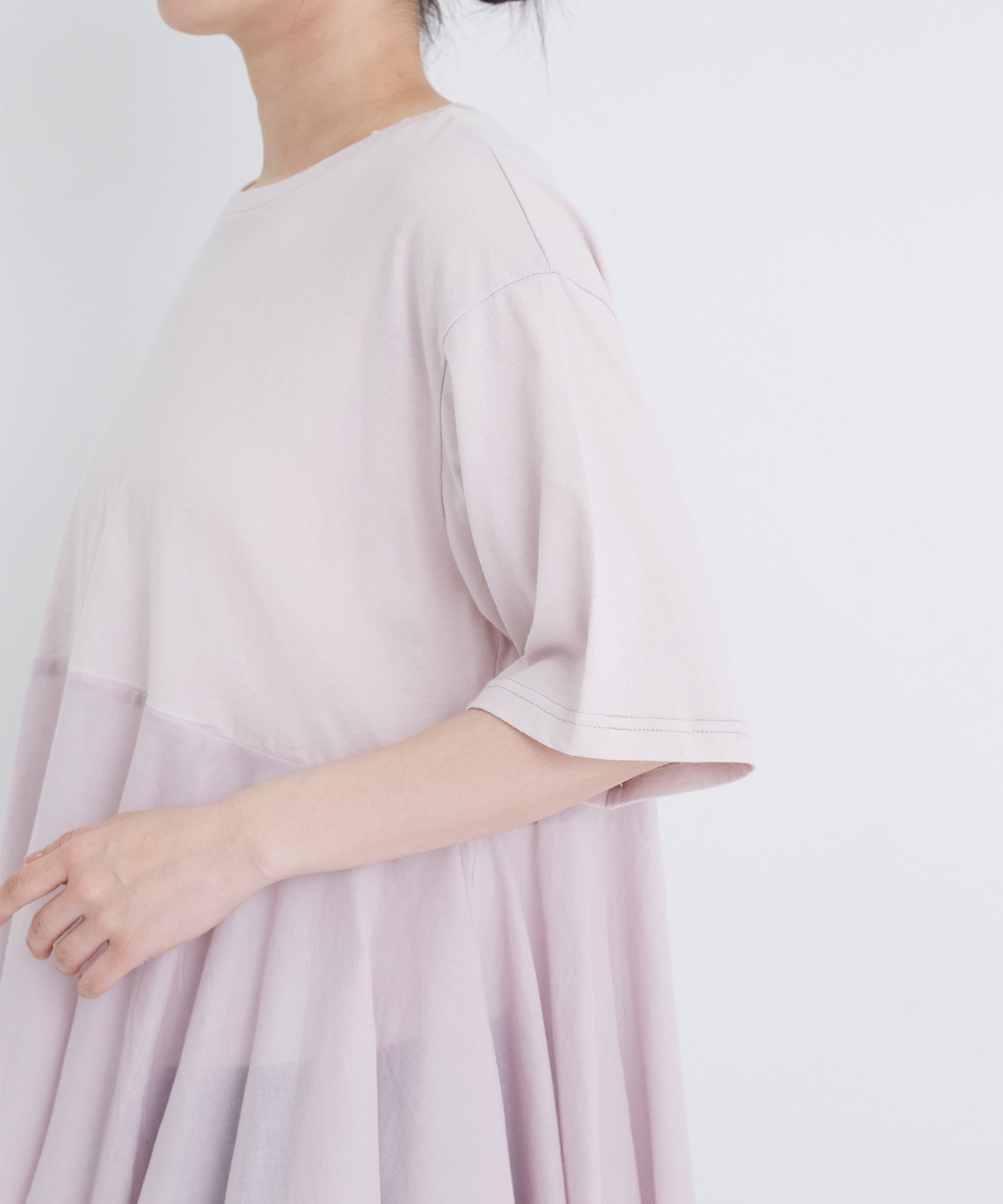 【congés payés】【FAVE】インドコットン&times;カットソーTシャツ 詳細画像 チャコールグレー 24