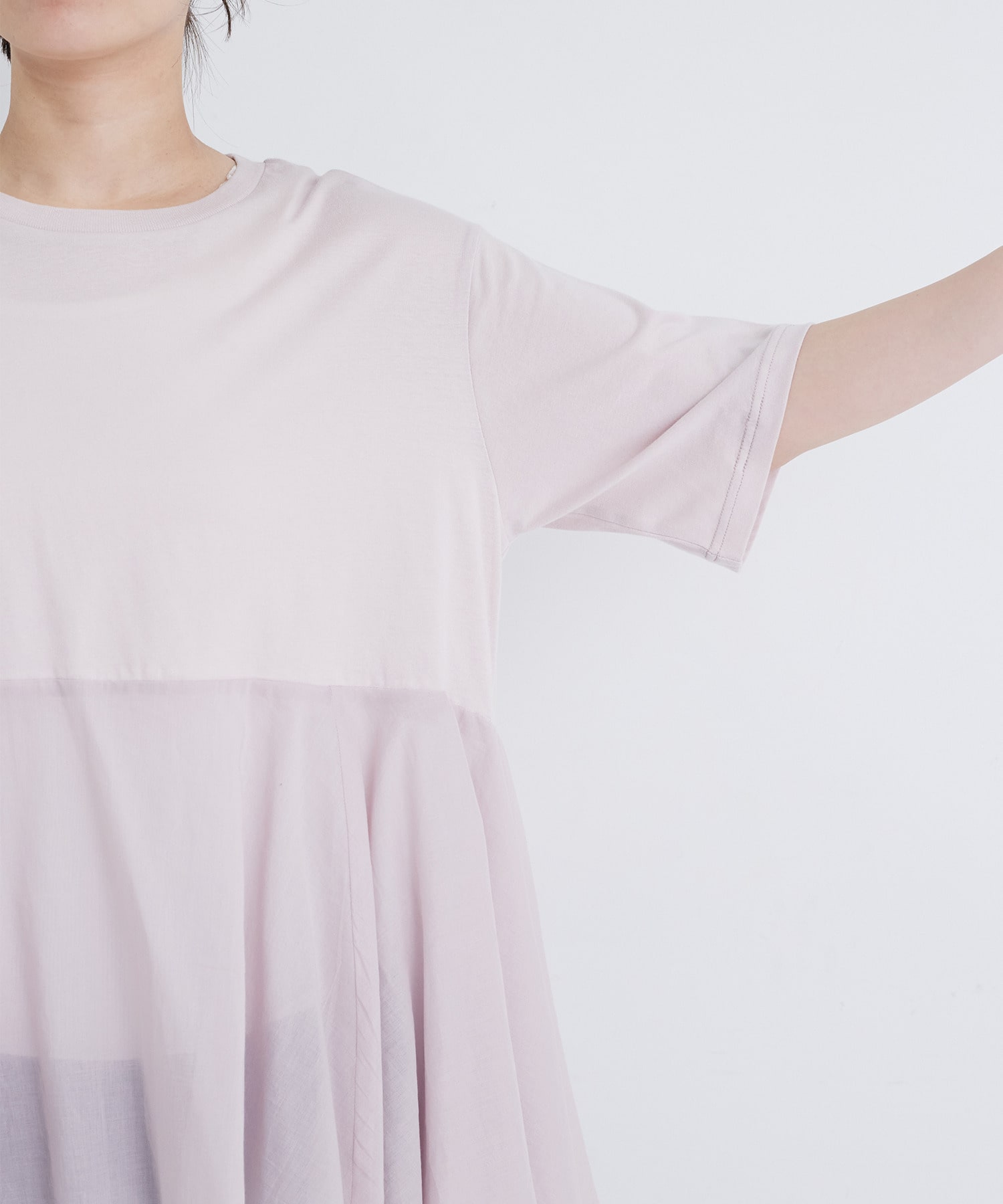 【congés payés】【FAVE】インドコットン&times;カットソーTシャツ 詳細画像 チャコールグレー 25