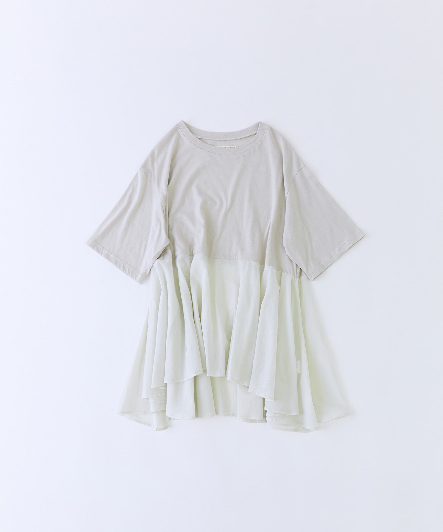 【congés payés】【FAVE】インドコットン&times;カットソーTシャツ 詳細画像 ミント 1