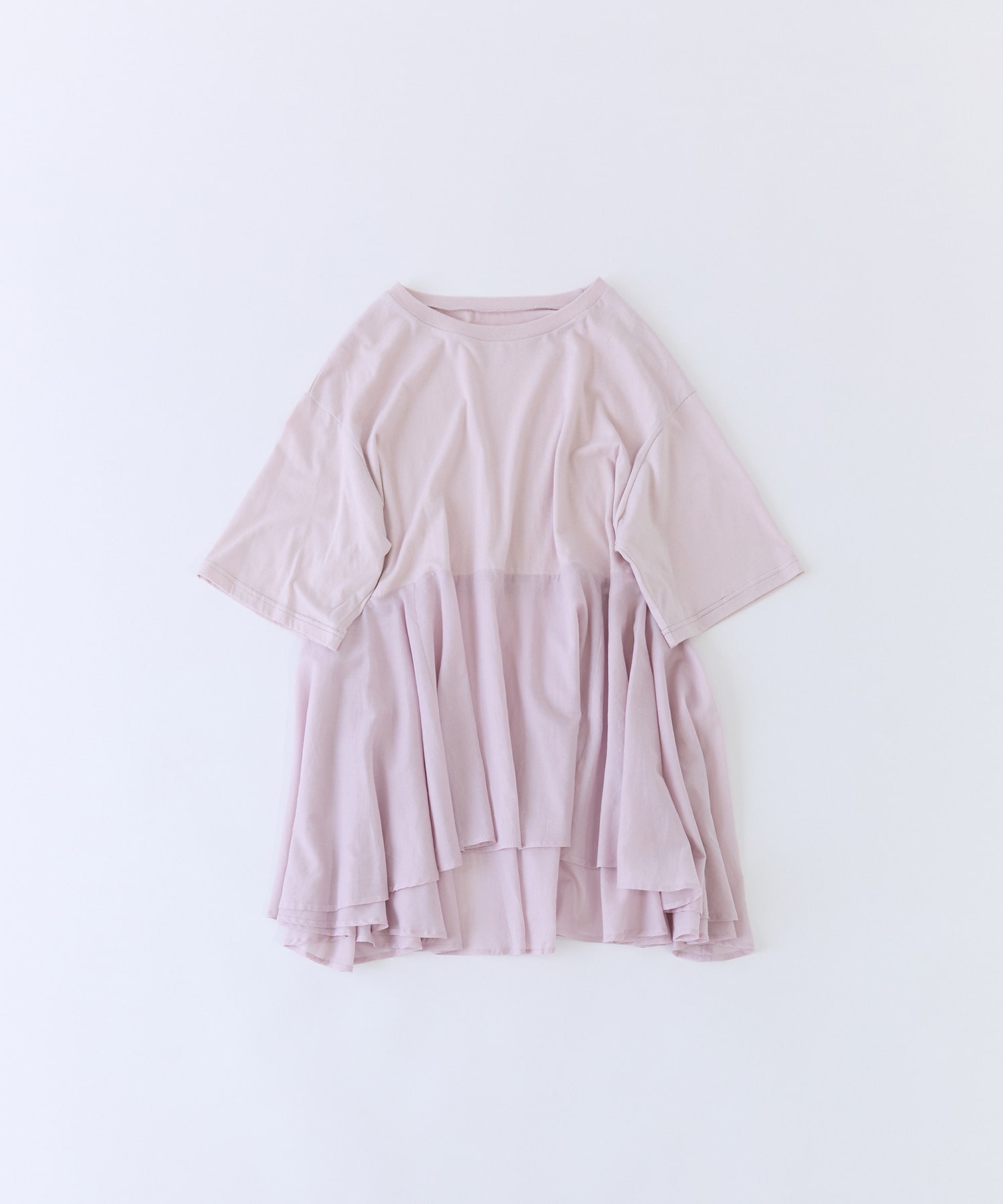 【congés payés】【FAVE】インドコットン&times;カットソーTシャツ 詳細画像 ピンク 1