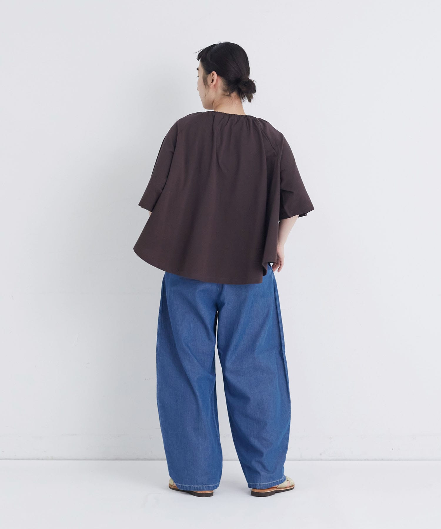 【congés payés】フレアシルエットカットソープルオーバー 詳細画像 ブラウン 10