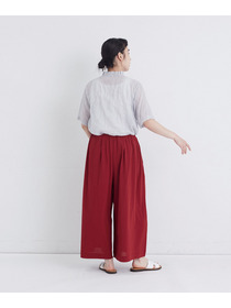 【congés payés】【FAVE】ジャージーギャザーワイドパンツ 詳細画像 レッド 10