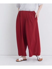 【congés payés】【FAVE】ジャージーギャザーワイドパンツ 詳細画像 レッド 11