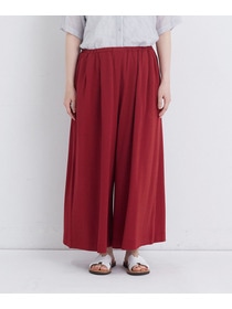 【congés payés】【FAVE】ジャージーギャザーワイドパンツ 詳細画像 レッド 12