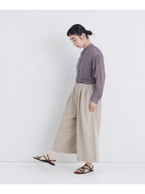 【congés payés】【FAVE】ジャージーギャザーワイドパンツ 詳細画像 レッド 2