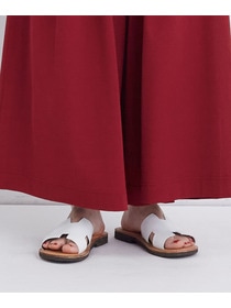 【congés payés】【FAVE】ジャージーギャザーワイドパンツ 詳細画像 レッド 25