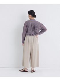 【congés payés】【FAVE】ジャージーギャザーワイドパンツ 詳細画像 レッド 3