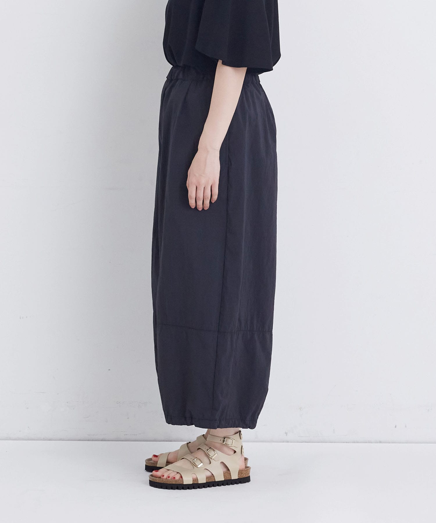 【congés payés】【FAVE】ジャージーギャザーワイドパンツ 詳細画像 レッド 20