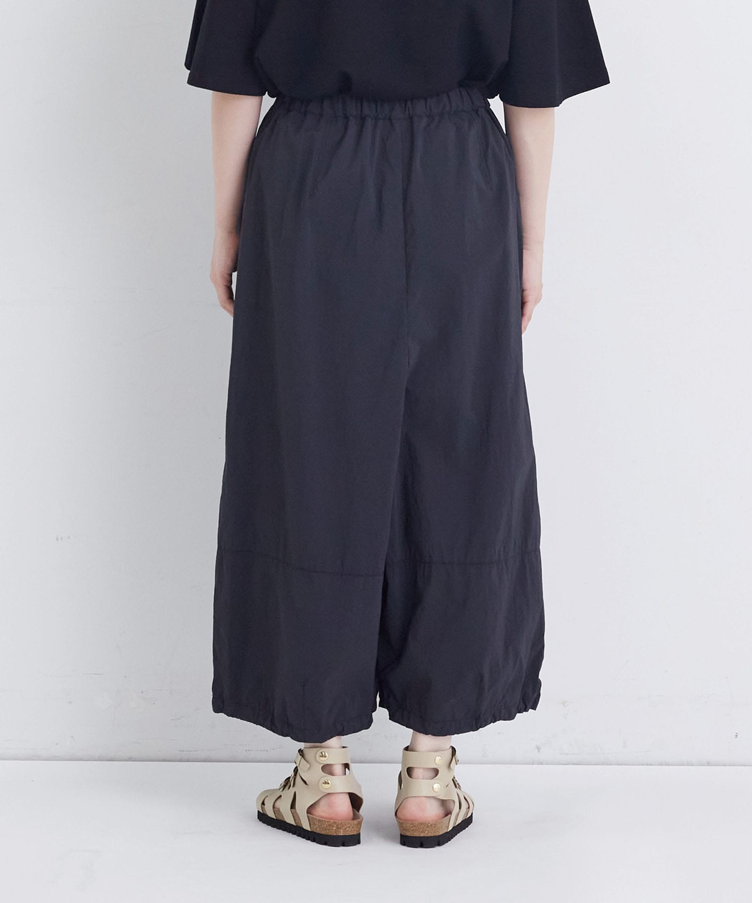 【congés payés】【FAVE】ジャージーギャザーワイドパンツ 詳細画像 レッド 21